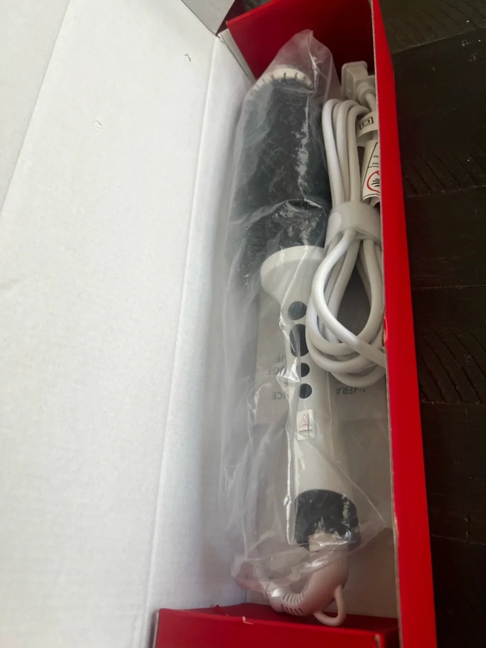 Infrared Long Barrel Thermal Bounce Brush - White with Red Barrel - Picture 3 of 3